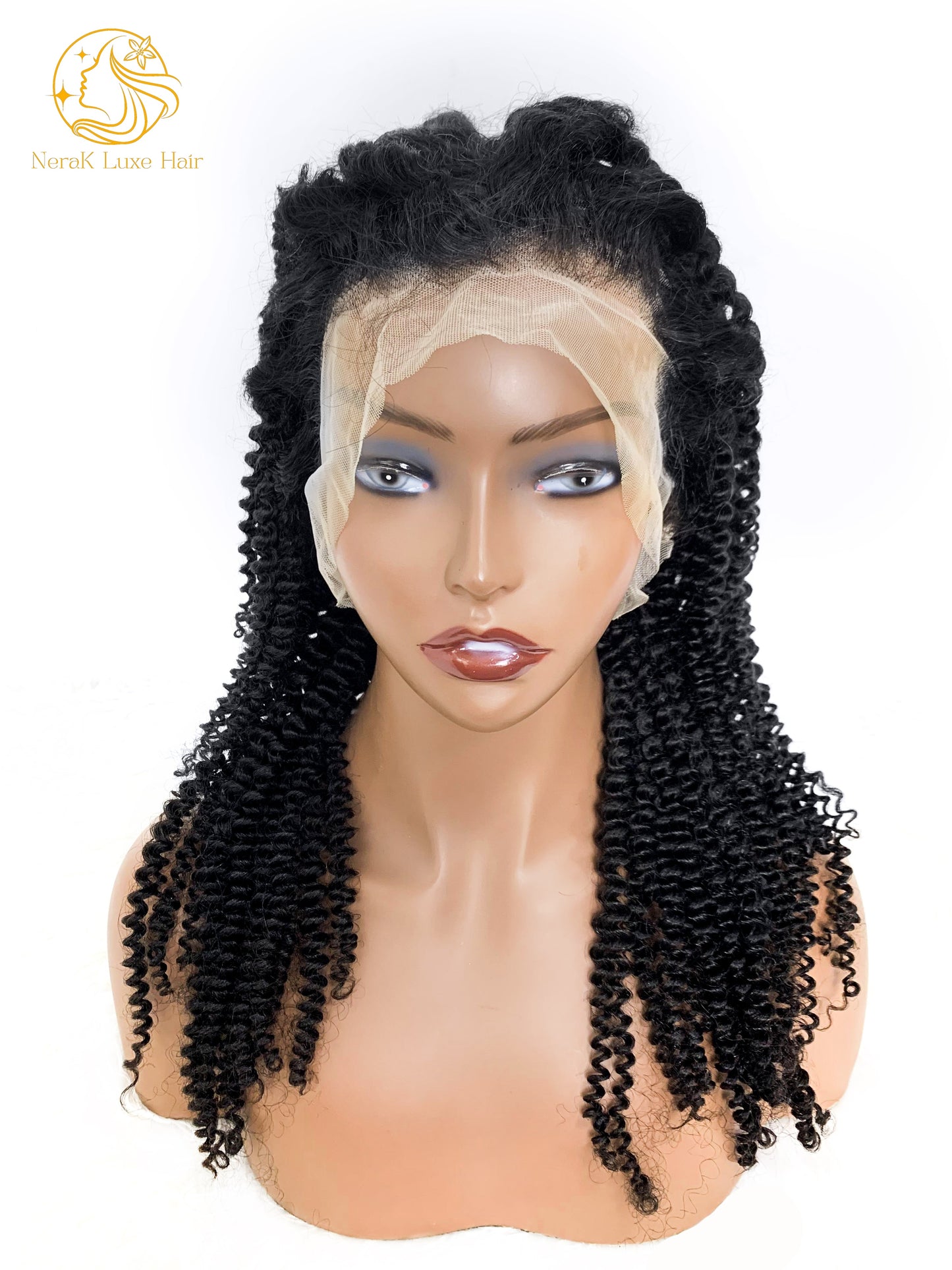 Virgin Cambodian Kinky Curly Frontal Wig