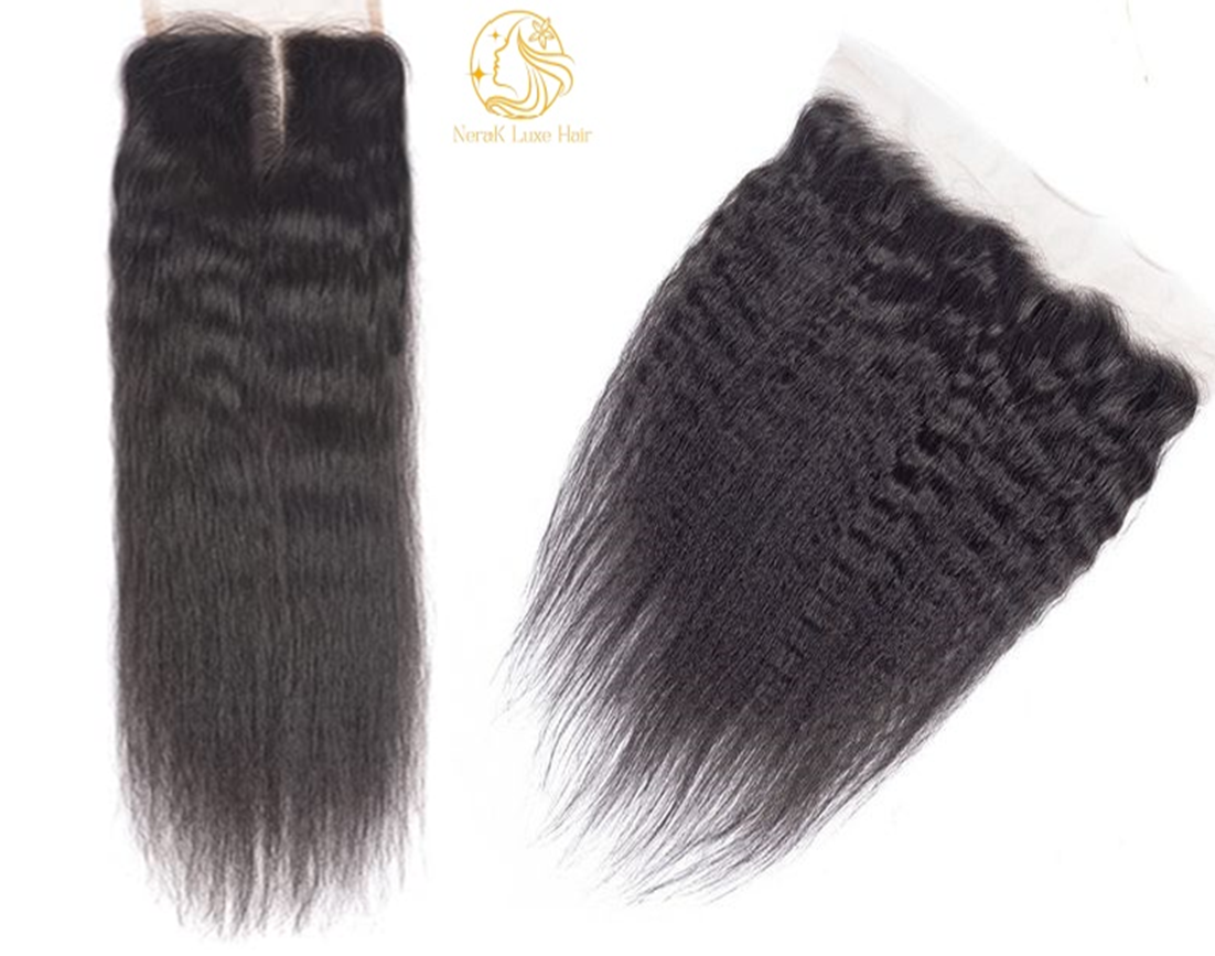 Virgin Vietnamese Kinky Straight Closures & Frontals