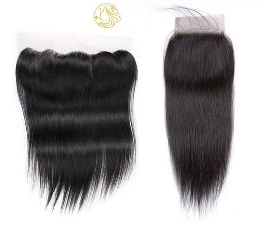 Raw Cambodian Straight Closures & Frontals