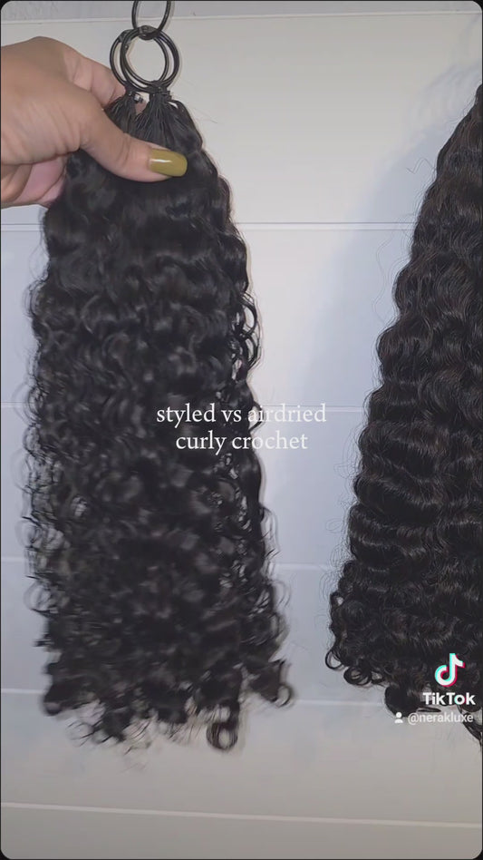 Cambodian curly crochet 18"