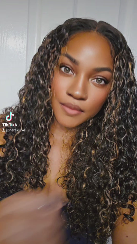 Sasha - Virgin Cambodian Burmese Curly Glueless Color Closure Wig