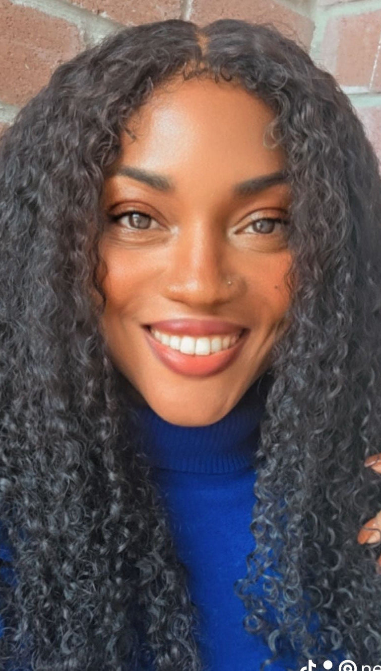 Keke - Virgin Sea Hair Kinky Curly Closure Wig