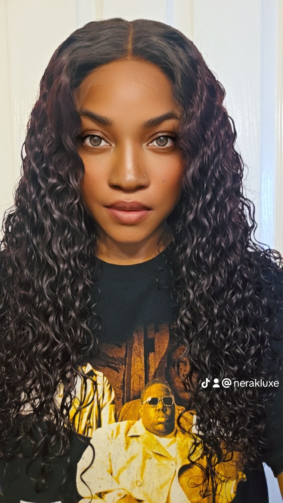 CS1 - Virgin Cambodian Burmese Curly Glueless Color Closure Wig