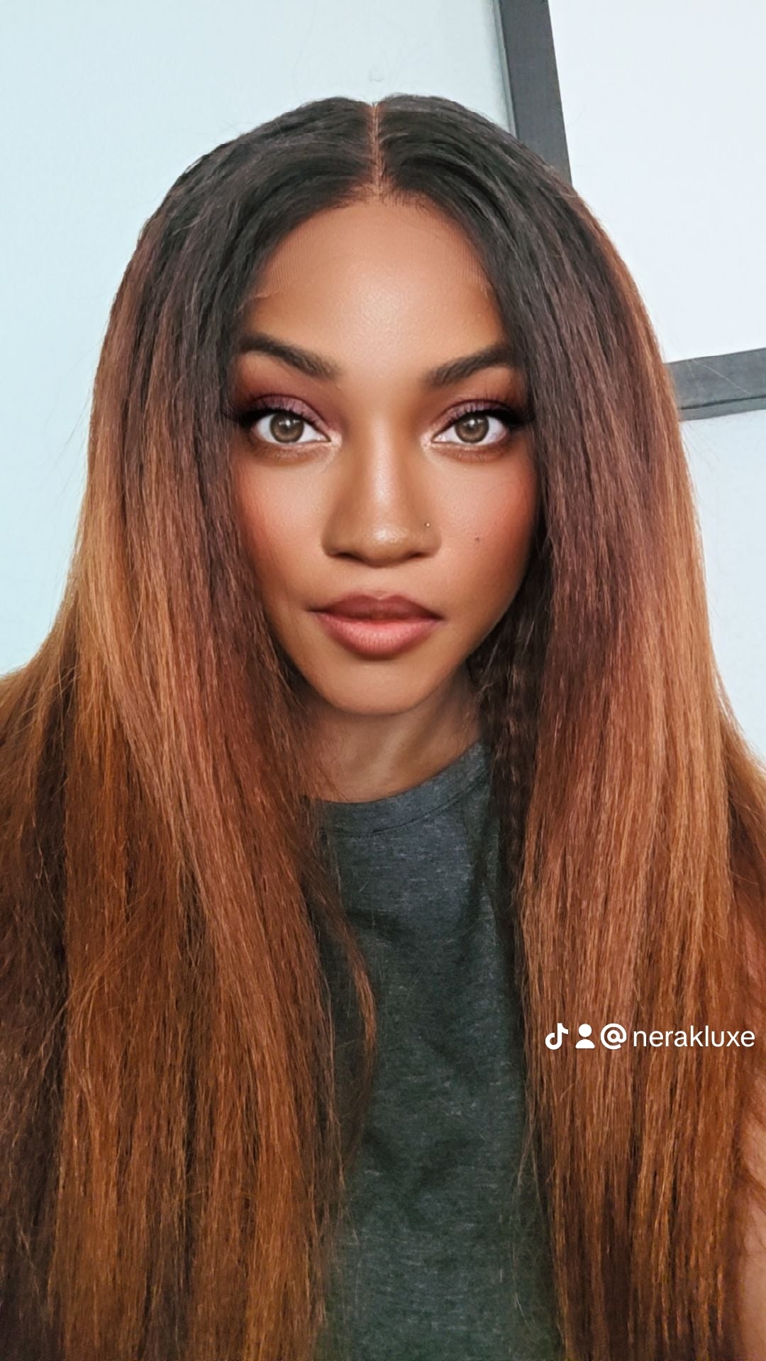 CS6 - Virgin Cambodian Kinky Straight Glueless Hair Color Closure Wig