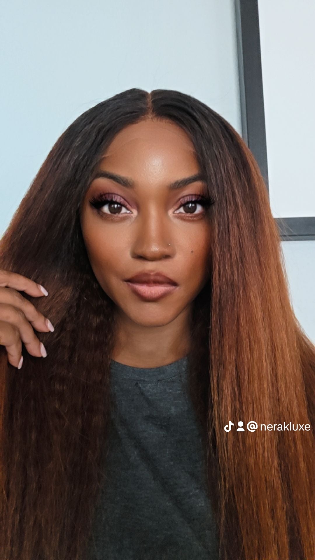 CS6 - Virgin Cambodian Kinky Straight Glueless Hair Color Closure Wig