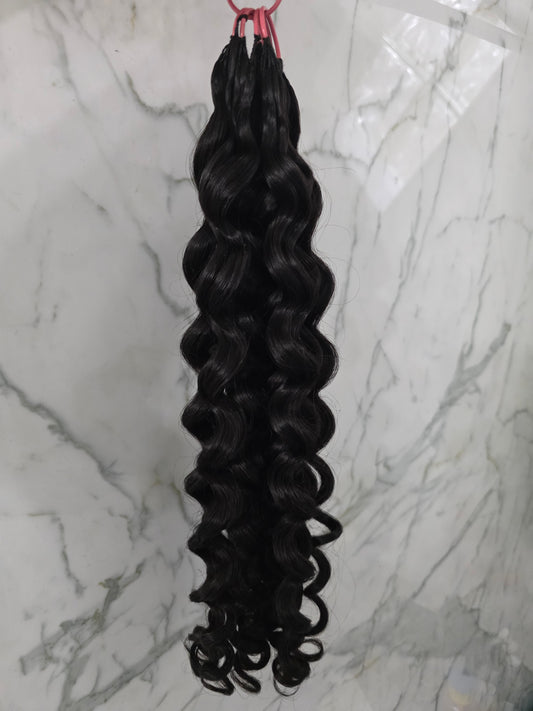 Virgin SEA Italian Curl Feather Crochet