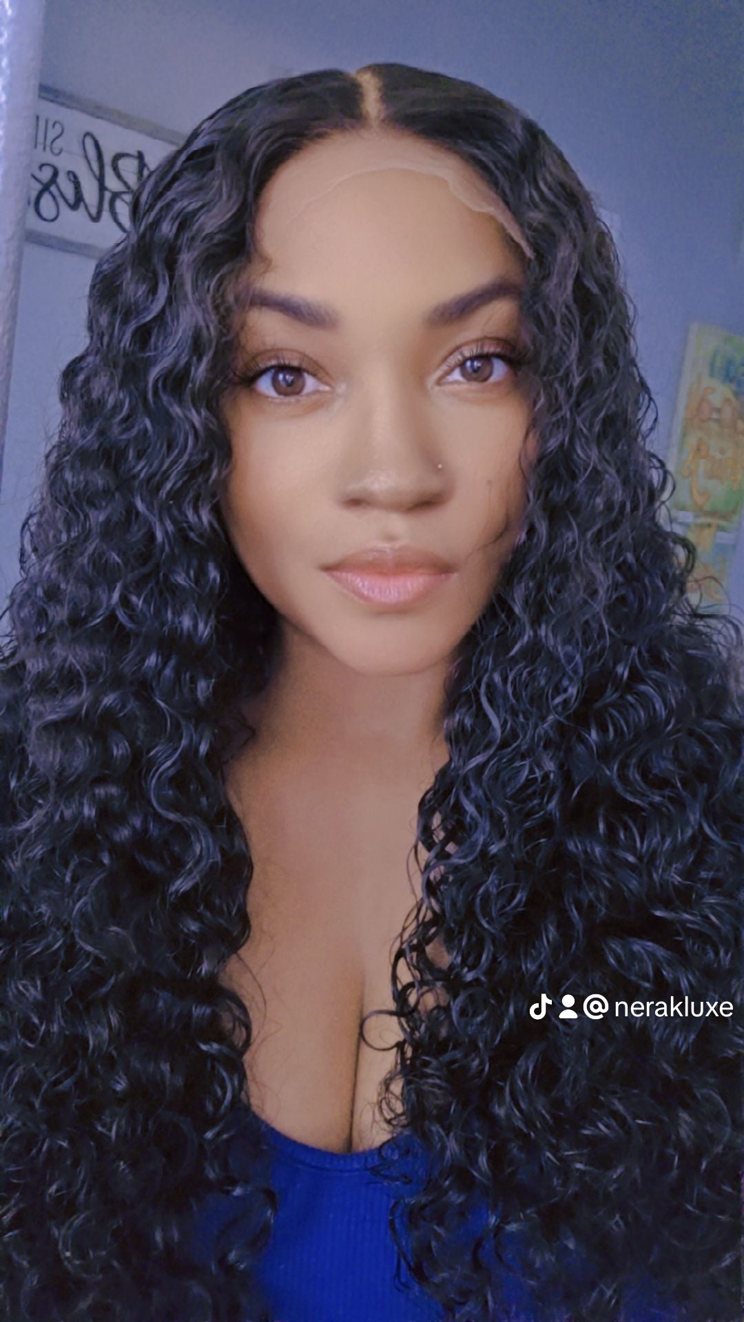CS8 - Virgin Cambodian Burmese Curly Glueless Closure Wig