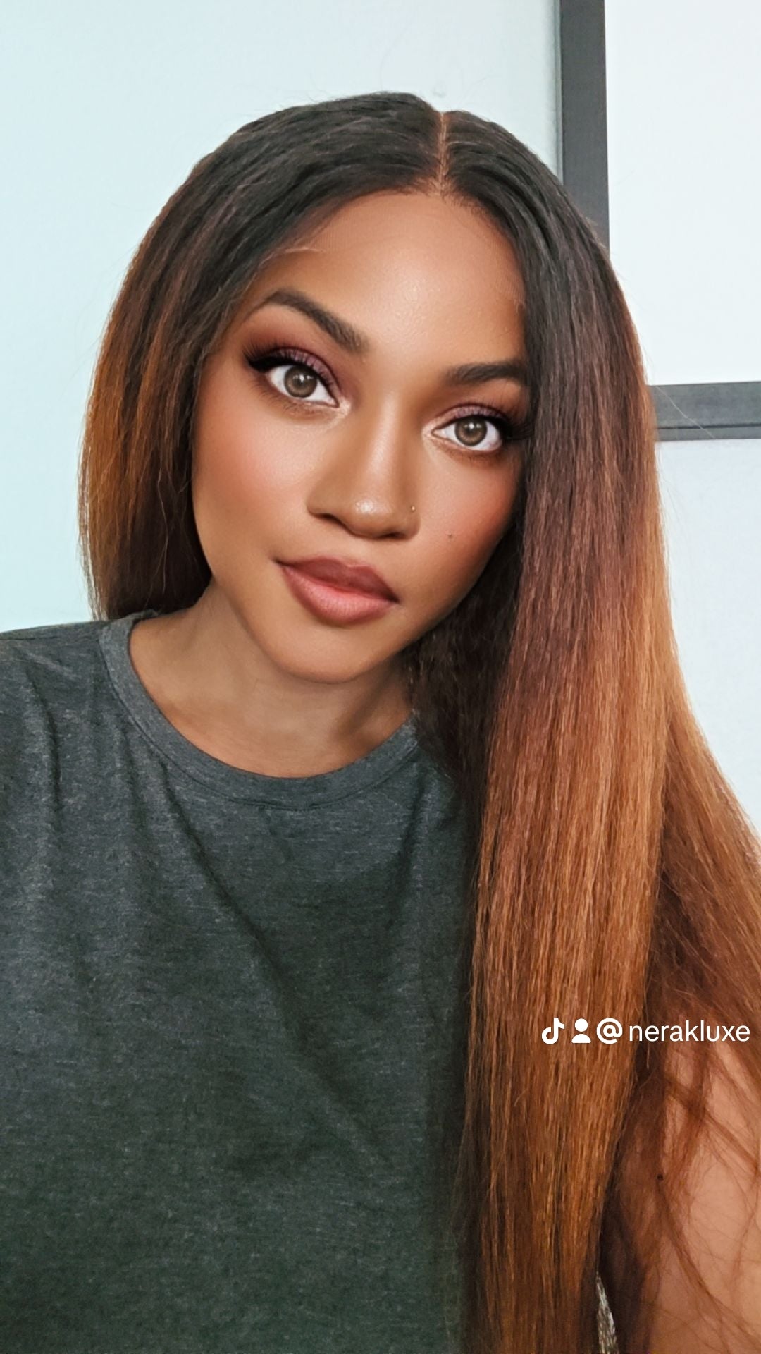 CS6 - Virgin Cambodian Kinky Straight Glueless Hair Color Closure Wig
