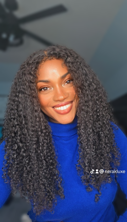 Keke - Virgin Sea Hair Kinky Curly Closure Wig