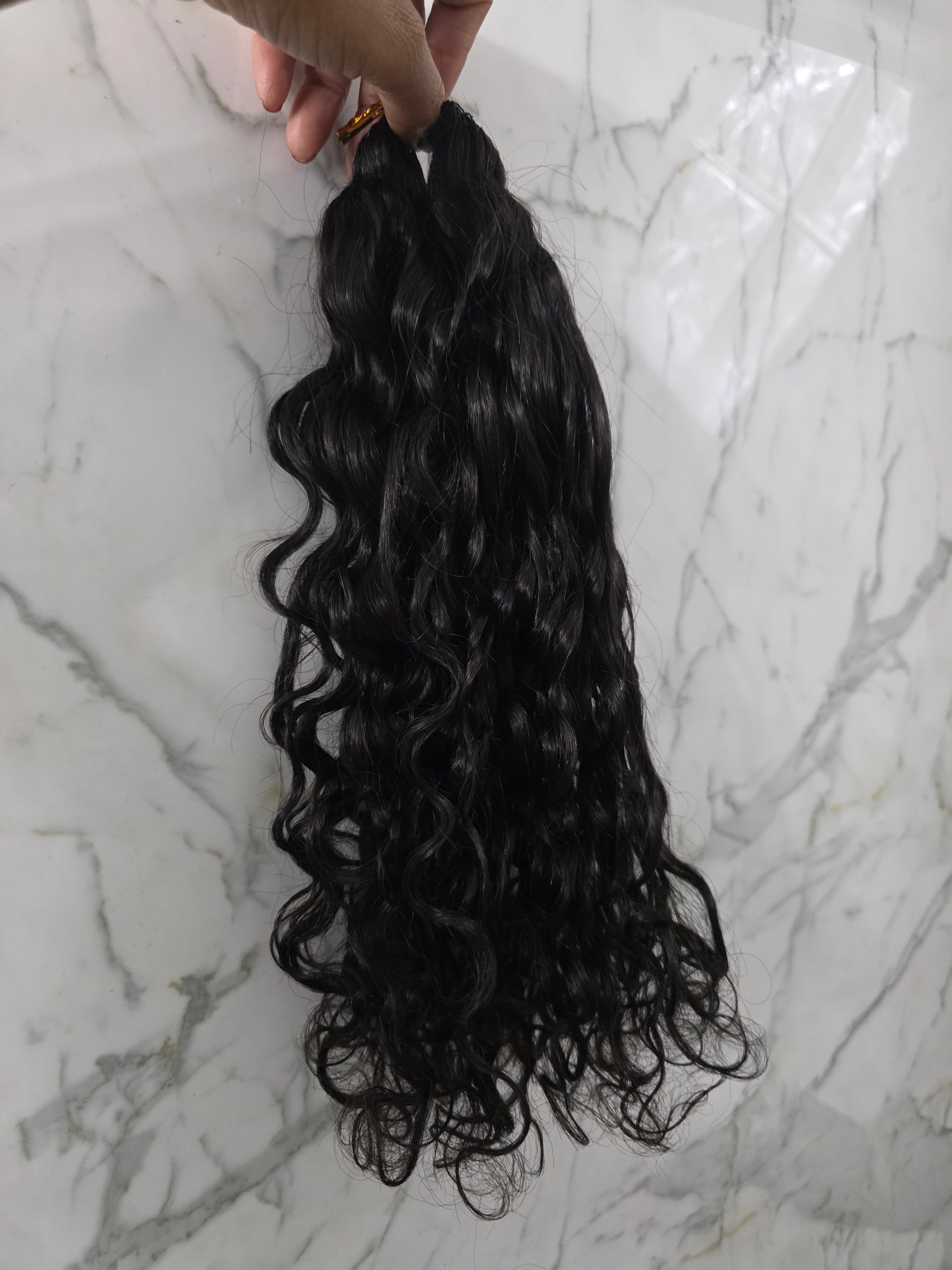 Virgin SEA Water Wave Feather Crochet
