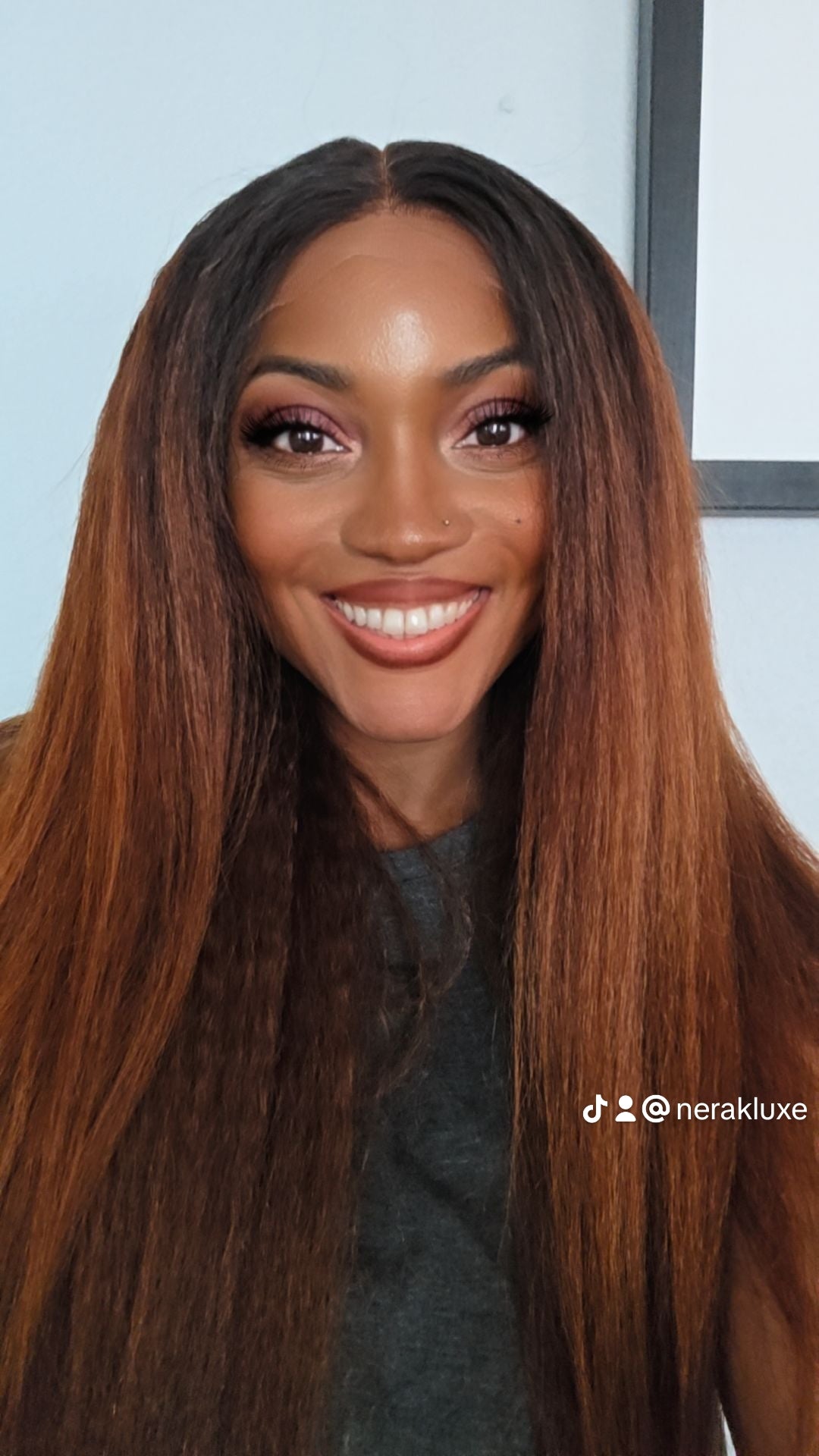 CS6 - Virgin Cambodian Kinky Straight Glueless Hair Color Closure Wig