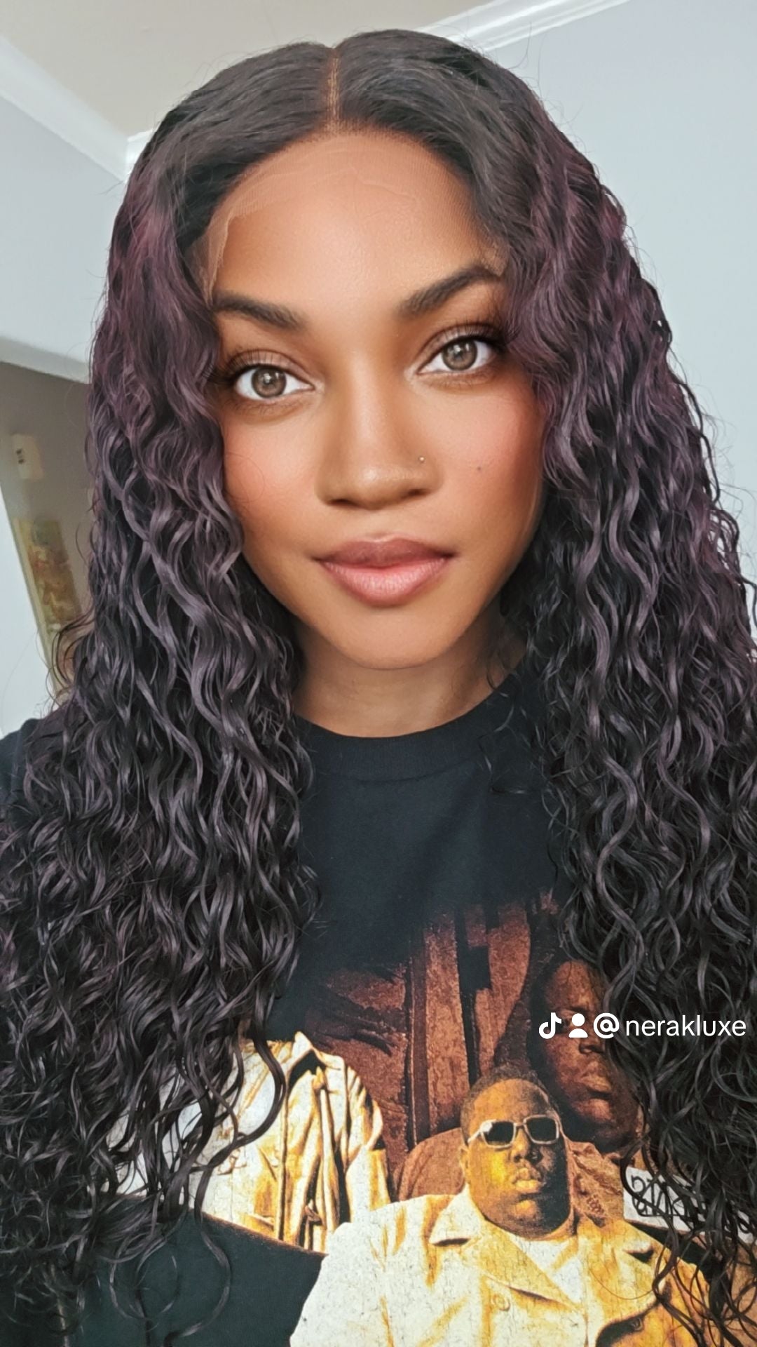 CS1 - Virgin Cambodian Burmese Curly Glueless Color Closure Wig