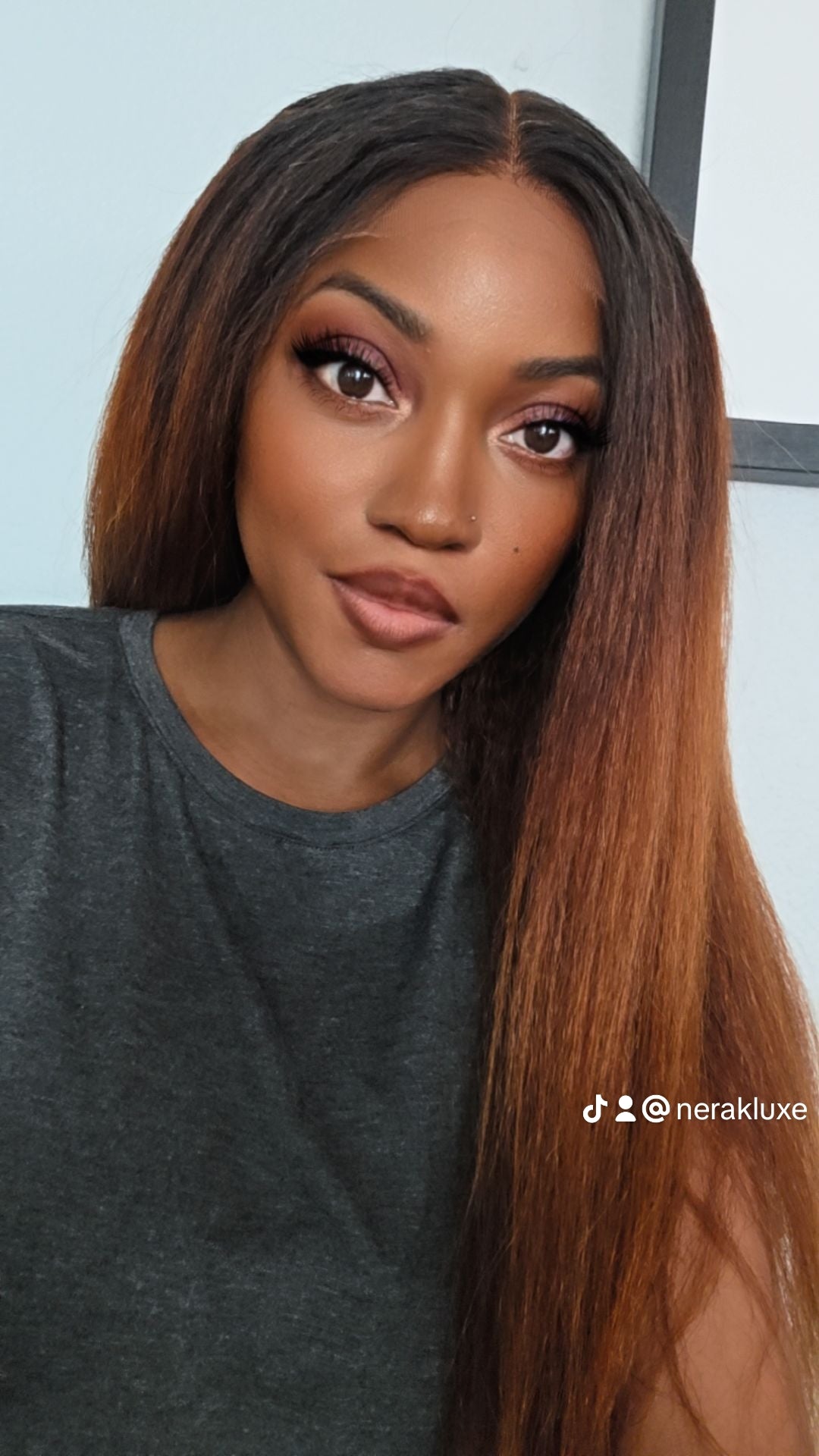 CS6 - Virgin Cambodian Kinky Straight Glueless Hair Color Closure Wig
