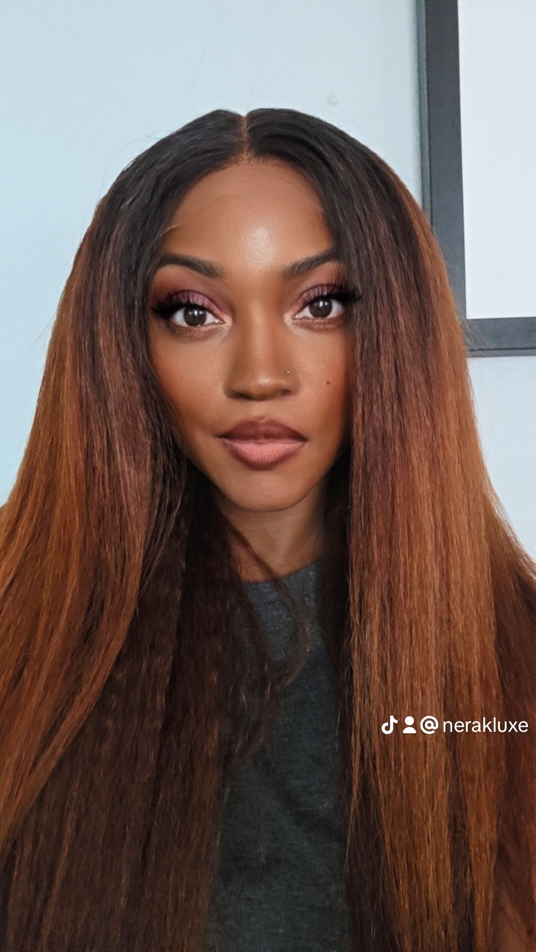 CS6 - Virgin Cambodian Kinky Straight Glueless Hair Color Closure Wig