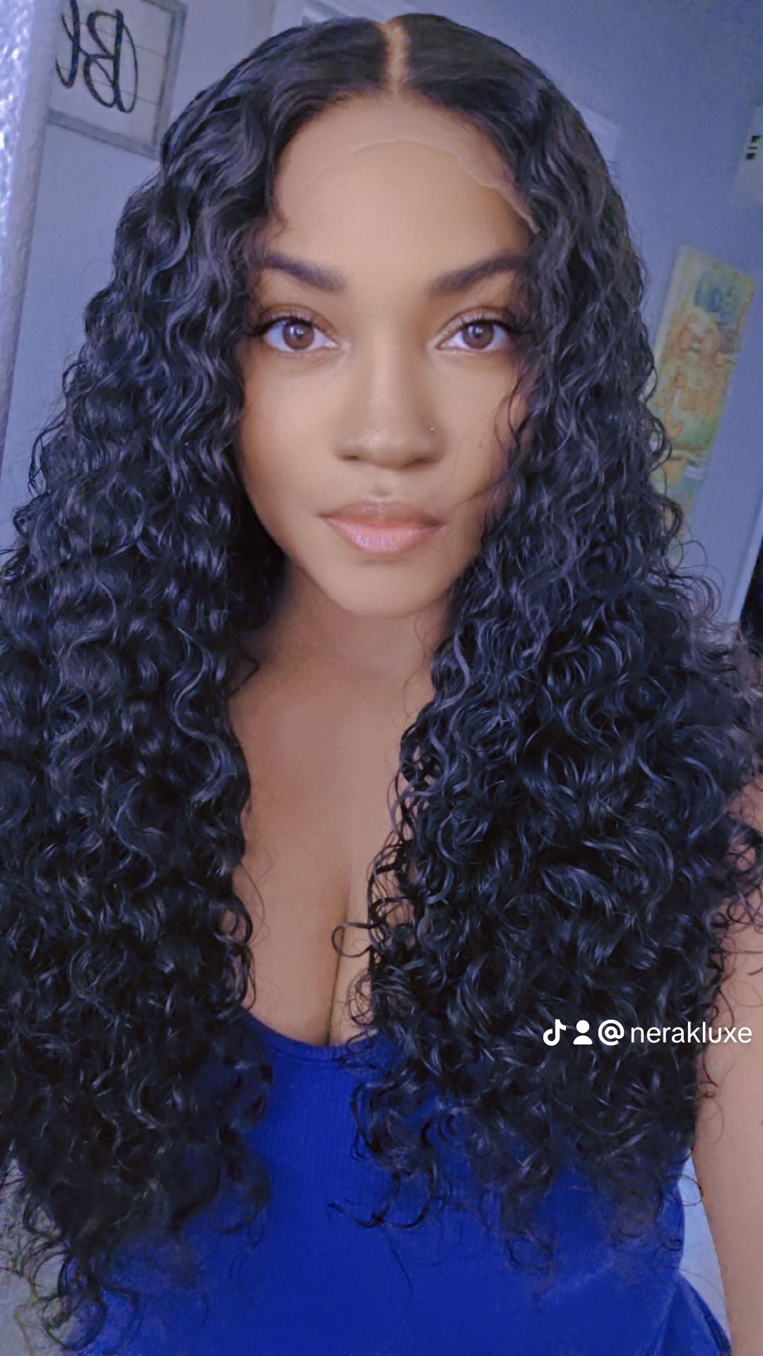 CS8 - Virgin Cambodian Burmese Curly Glueless Closure Wig